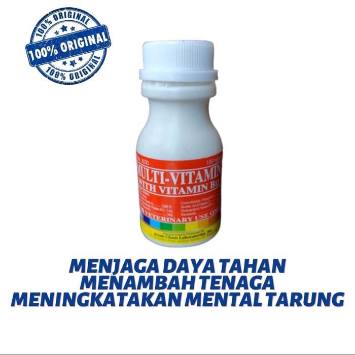 Multivitamin Ayam & Calcium Lactate Otot Stamina Ayam Import Kalsium