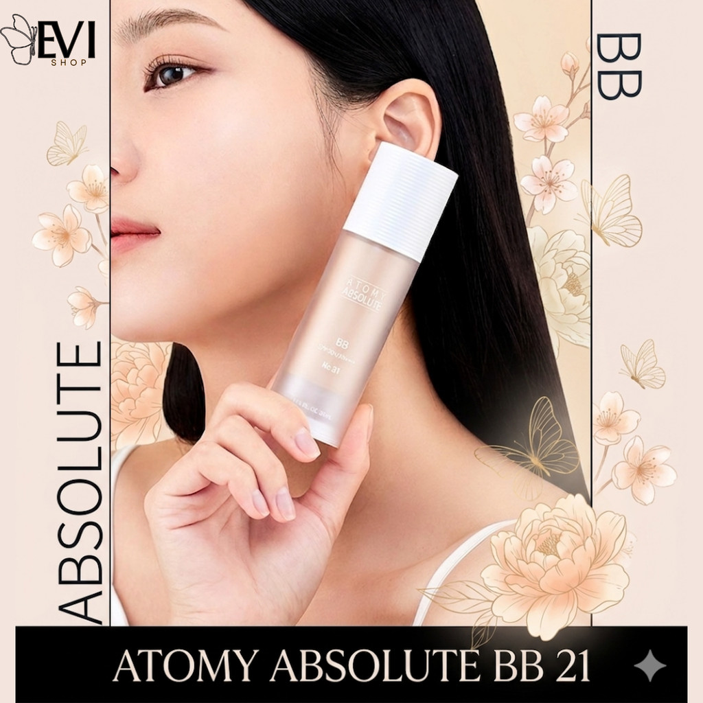 Atomy ABSOLUTE BB. NO.21 33ml BB CREAM KOREA IMPOR Varian Terang| memberikan efek wajah yang halus d