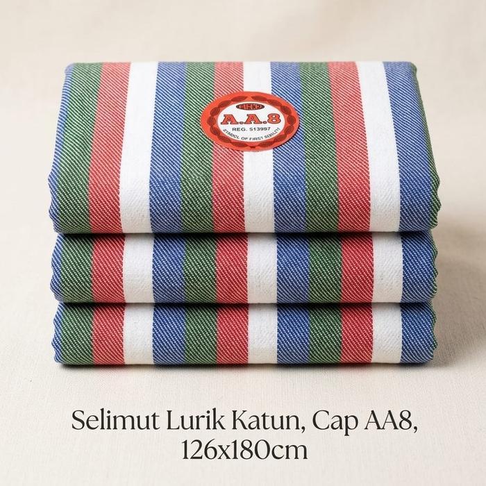 Selimut Katun Lurik Parwitex Cap AA8 Selimut Rumah Sakit