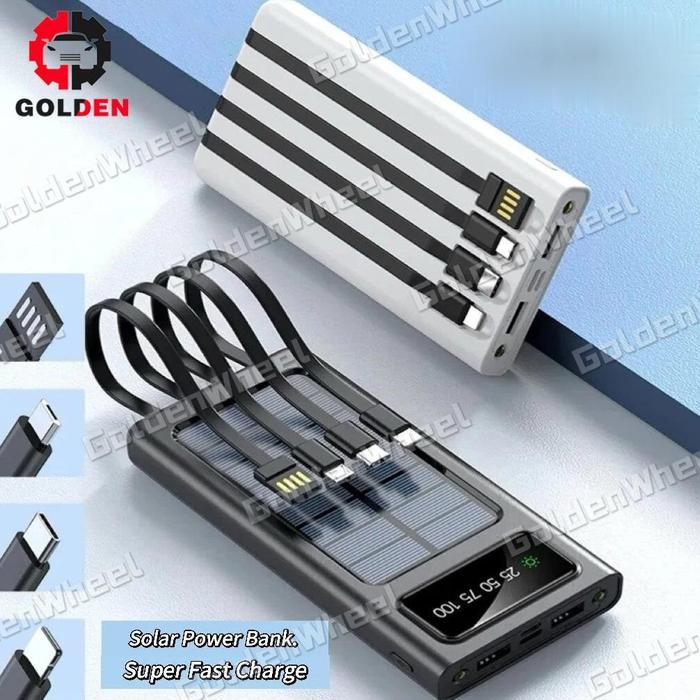 Power Bank Tenaga Surya Multifungsi Portabel Berkapasitas Besar Power Bank 50000mah asli ori robot