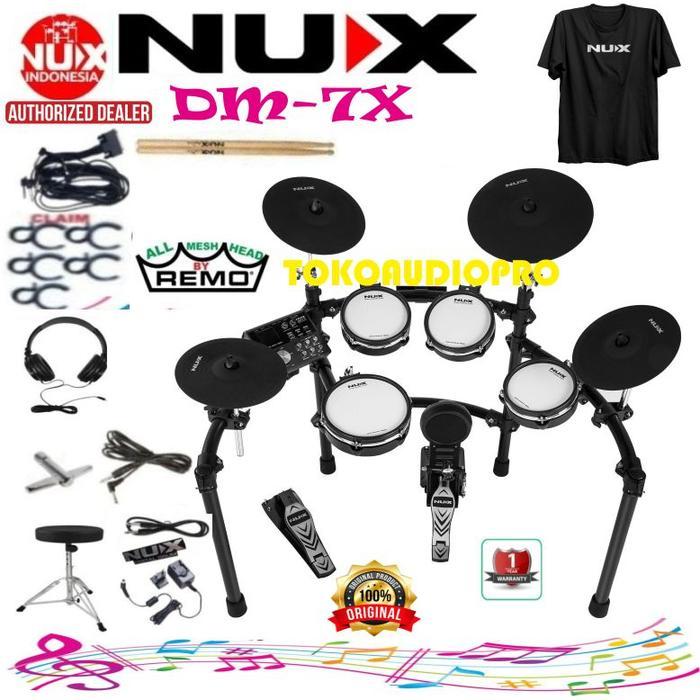 Abyaz- Nux Dm7X Drum Elektrik Paket Nux Dm-7X Dm7-X [Kode 1Kode 2Kode 3Kode 4Kode 5Kode 6Kode 7Kode