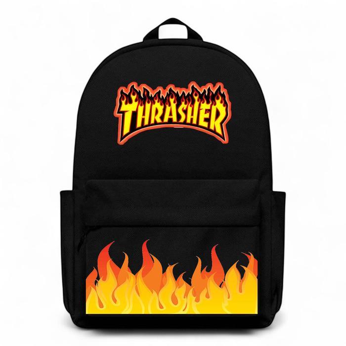 ORIGINAL Tas Ransel Sekolah Anak Laki-Laki dan Perempuan SD SMP SMA STM SMK REMAJA Motif Thrasher