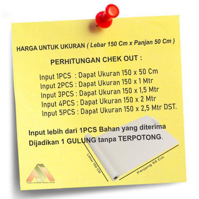 " STIKER KACA JENDELA KACA FILM STICKER ONE WAY STIKER KACA JENDELA RUMAH