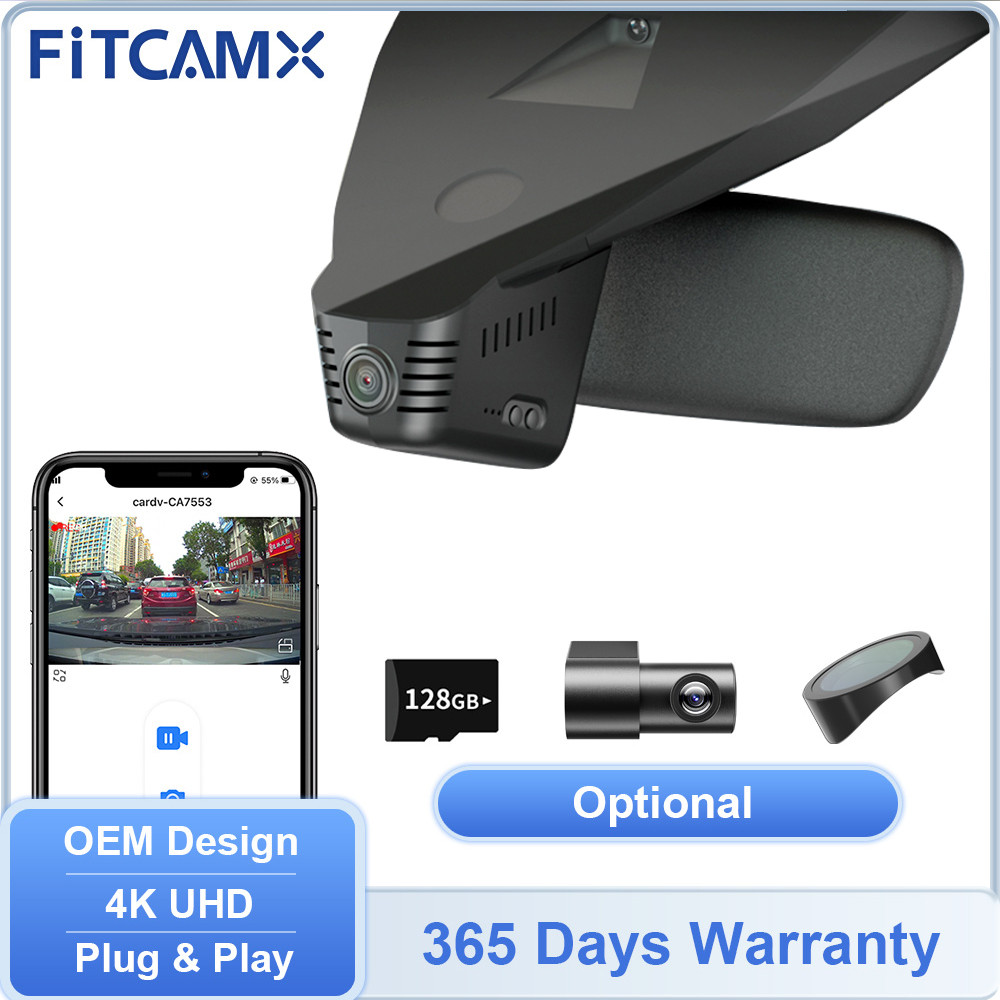 Vehicle Dashcam for Amarok II 2023-2025,FITCAMX 4K Car Recorder WIFI for VW Amarok II