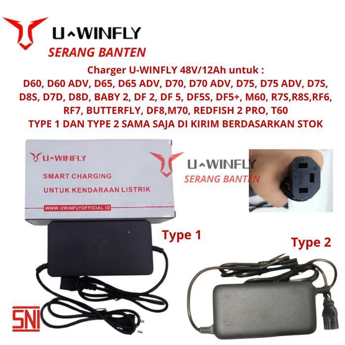 TERLARIS Charger Sepeda Listrik ORINAL Uwinfly 48V12Ah D60 / D60ADV / D65 / D65ADV / D70 / D75 / D7S