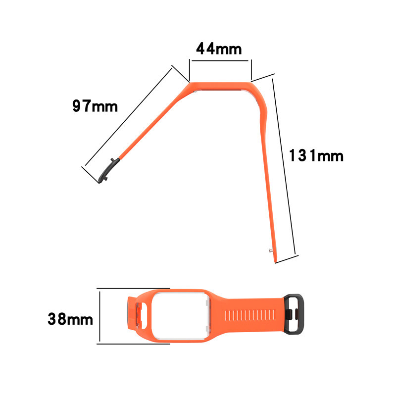 Silicone Replacement Wrist Watch Band Strap For TomTom Runer 232 CardioSpark 3 Sport Watch For