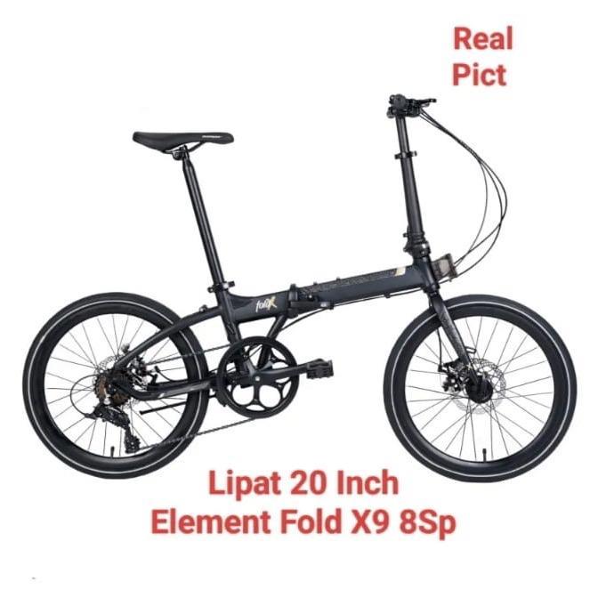 Sepeda Dewasa Element Lipat 20 Foldx X9 8Sp