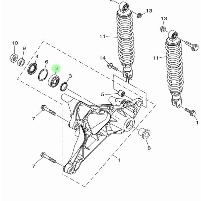 Bearing Arm Yamaha Xmax X Max 250 Ori Yamaha 93306-303Yv