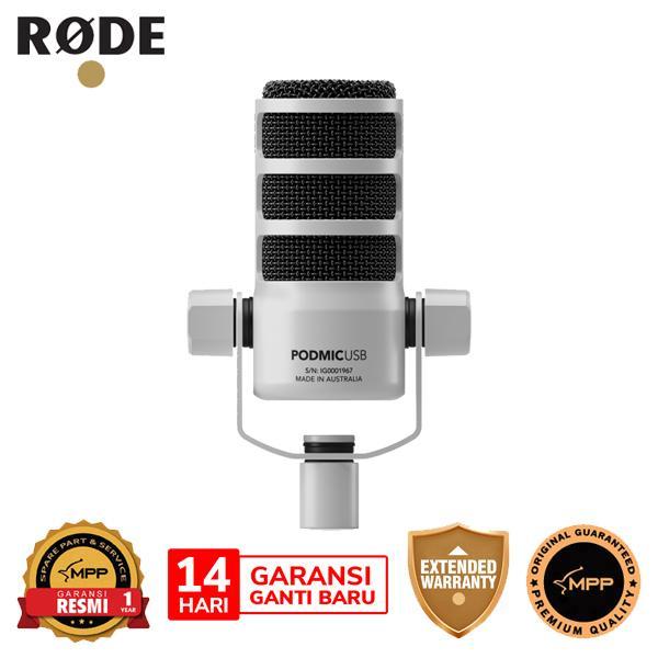 Original Microphone Rode Podmic Usb Dynamic Broadcast Microphone White