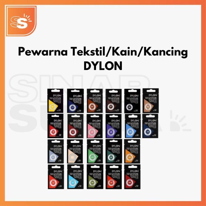 Dylon Pewarna Tekstil / Pewarna Pakaian / Pencelup Warna Dylon /Wantex