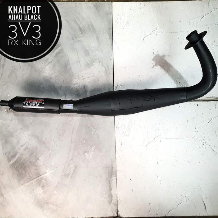 Knalpot Ahau Kolong Black 3V3 Rx-King