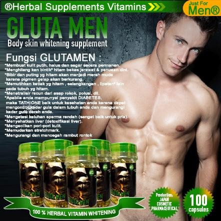 GLUTAMEN WHITENING ORIGINAL - PEMUTIH TUBUH PRIA