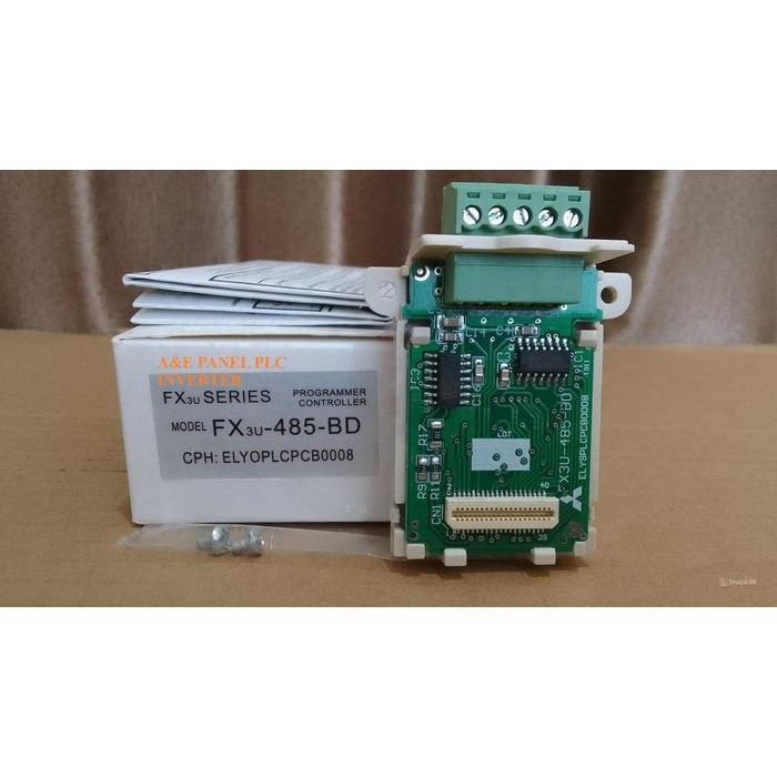 PLC Mitsubishi FX3U-485-BD RS485 board Communication FX3U