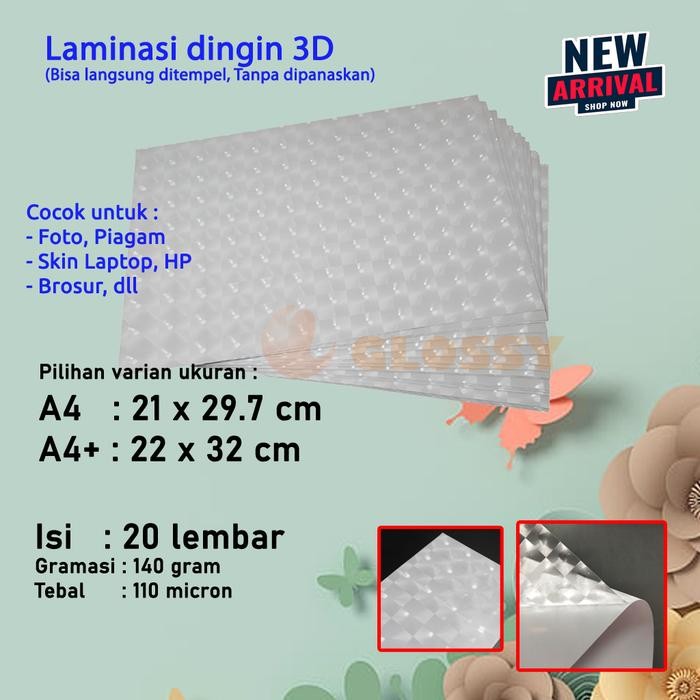

Laminasi Dingin 3D - Tiga Dimensi A4