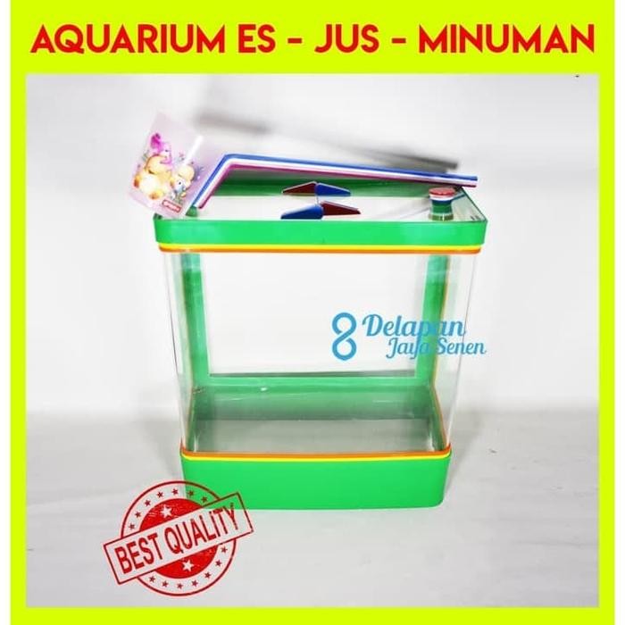 Aquarium Es Kelapa Sedang Aquarium Es BuahBox Es Kelapa (Gojek/Grab)
