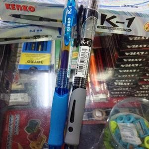 

New BALLPOINT GEL RETRACTABLE K1 KENKO 6 PC