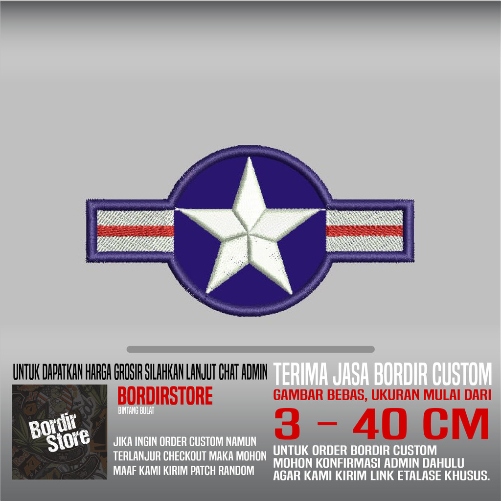 USAF WW 2 BS-09 PATCH BORDIR LOGO/EMBLEM