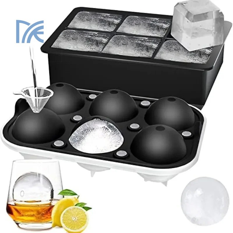Silicone ice cube mold spherical cream ice cube manufacturing machine reusable whiskey ice cube mold