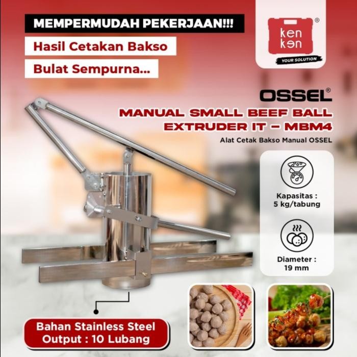 Cetak Bakso Manual Cetak Cilok Cetak Pentol Kue Manual 10 Lubang Ossel
