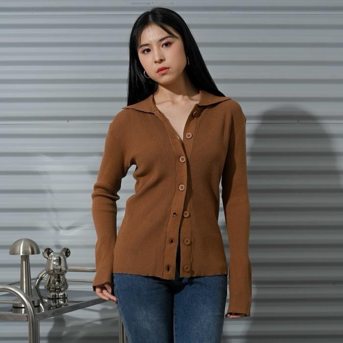 SUETERCLOTH - Julie Knit Top / Top Knit Wanita / Blouse Knit / Atasan Wanita Knit/Cardigan Wanita