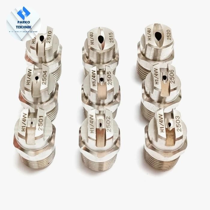 NEW - Nozzle Vee Jet Flat Stainless / Nozzle V Jet Stainless 1/4 25..40..