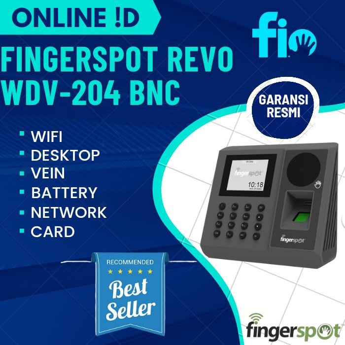 Mesin Absen Fingerprint Fingerspot Revo WDV 204 BNC WIFI