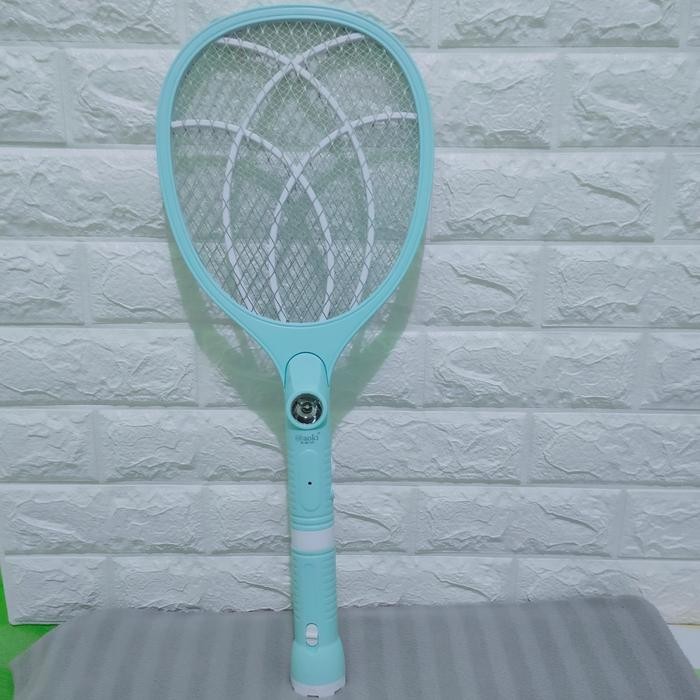 Raket Nyamuk/Raket Listrik Aoki Cas + senter lepas