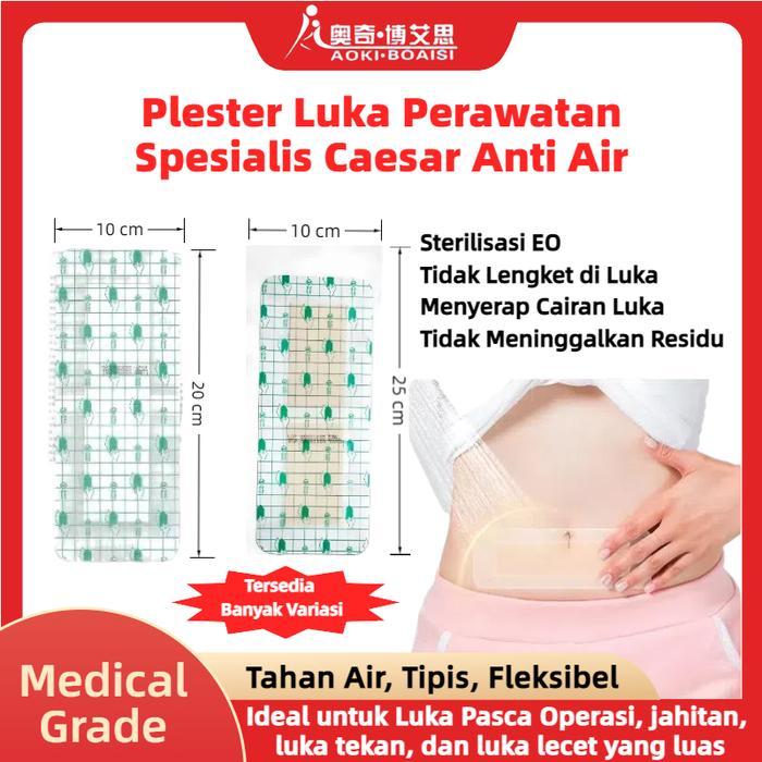 Terlaris Kasa Steril Plester Luka Operasi Sesar Caesar Anti Air Spesialis Ibu melahirkan Ukuran