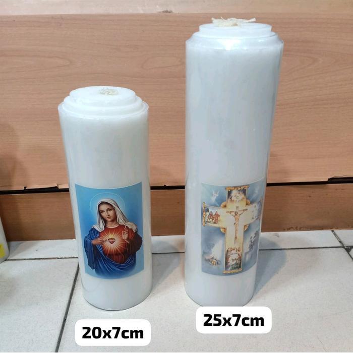 lilin tabung lilin doa katolik