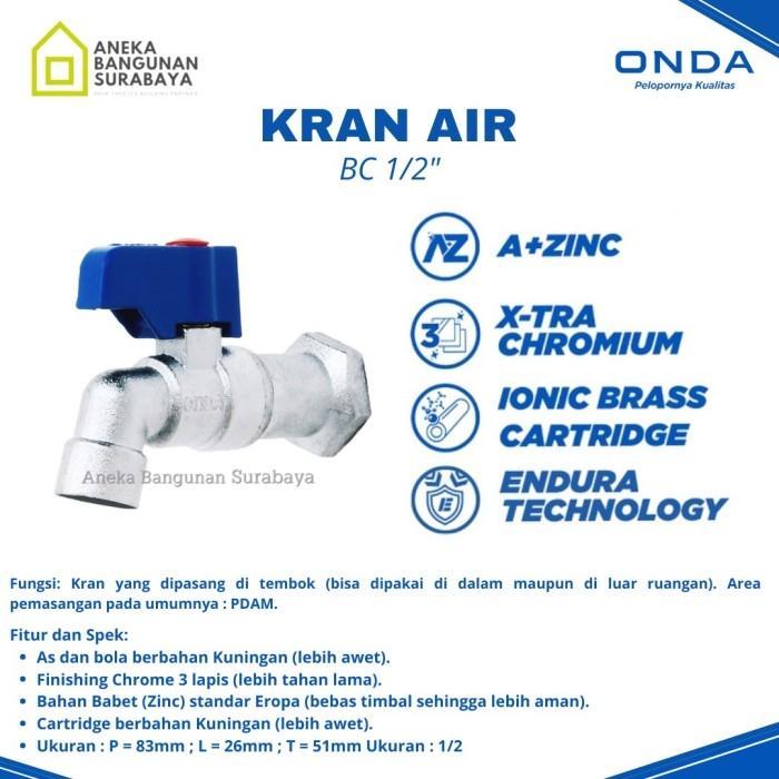 Do- Kran air ONDA BC keran taman outdoor anti karat tuas plastik
