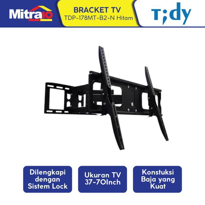PROMO Tidy Bracket TV TDP-178MT-B2-N 37-70 Inch Hitam TERBARU