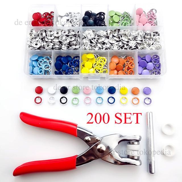 Alat Pasang Kancing Jepret Snap Button Plier 200 PC