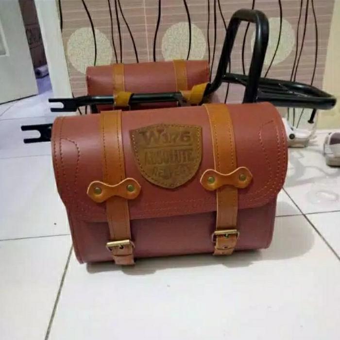 Aksesoris Tas Backrack Buat Kawasaki W175. Side Bag Kawasaki W175