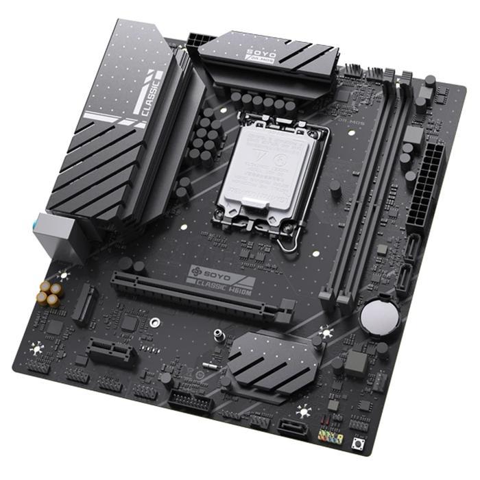 SOYO ORIGINAL CLASSIC H610M GAMING MOTHERBOARD DDR4 INTEL H610 TERMURAH