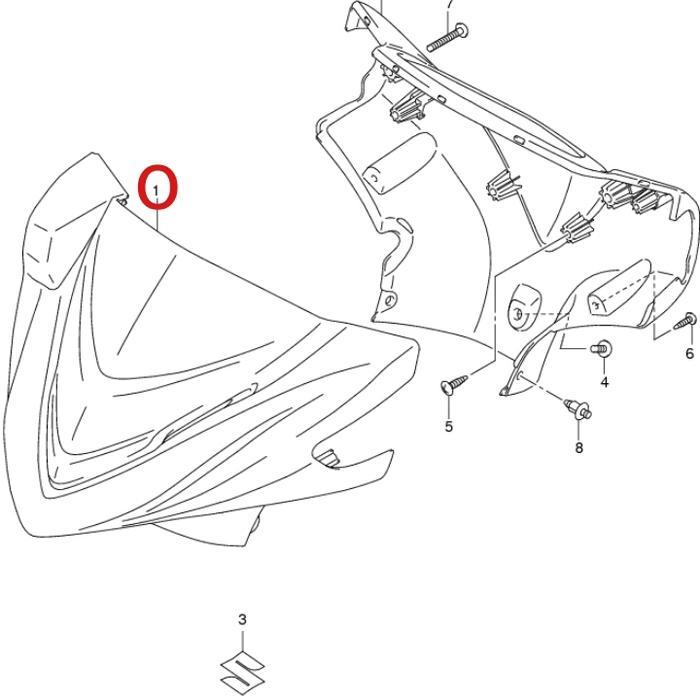 SALE Batok dan Footrest Footstep Step Belakang Hayate Original Suzuki SGP