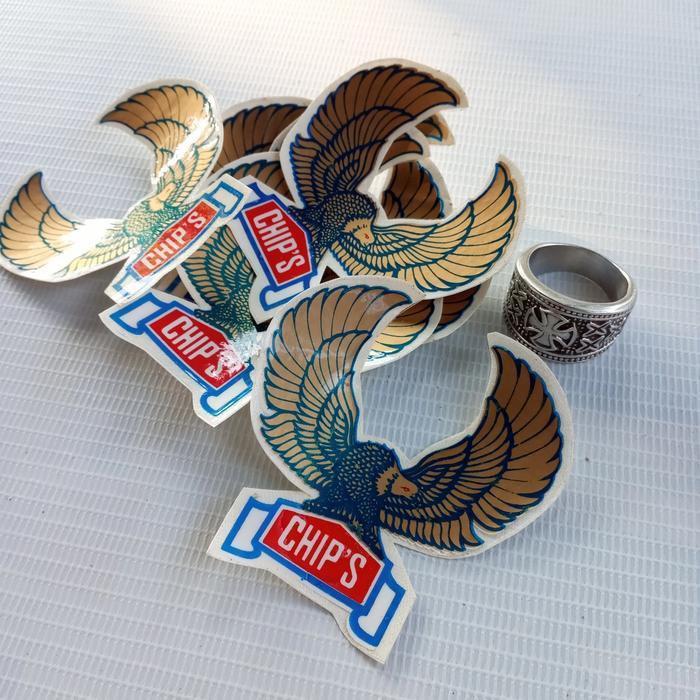 ASLI Stiker helm chips no helm robot cakil READY STOCK