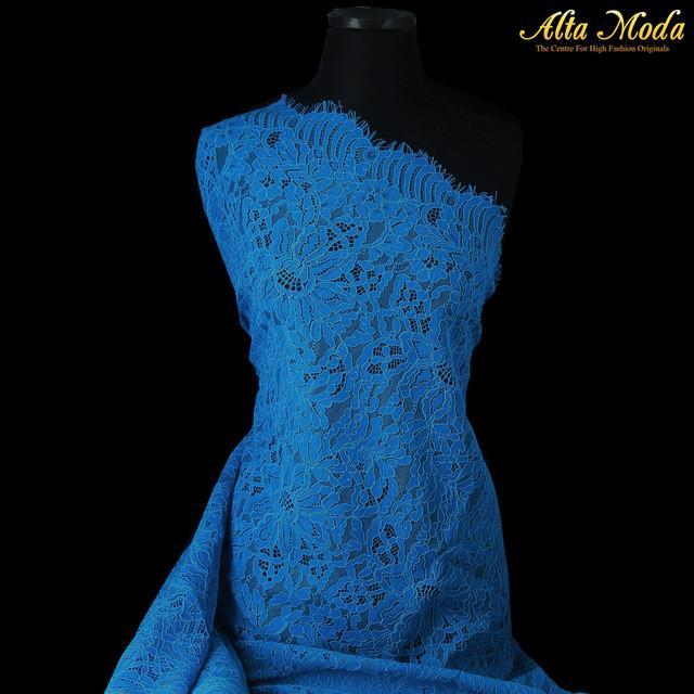 EKSLUSIF Brokat Perancis Blue (3M) (Alta Moda)