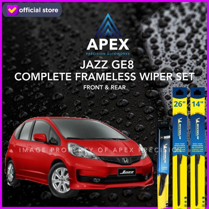 BUNDLING WIPER MICHELIN RAINFORCE FRAMELESS & RAINFORCE REAR - JAZZ GE8