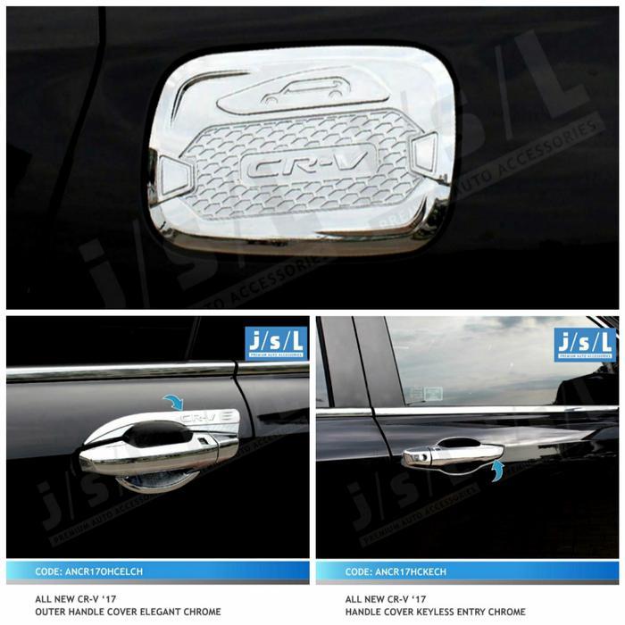 Paket Outer Handle Tank Cover Crv Turbo 2017-2021 Chrome