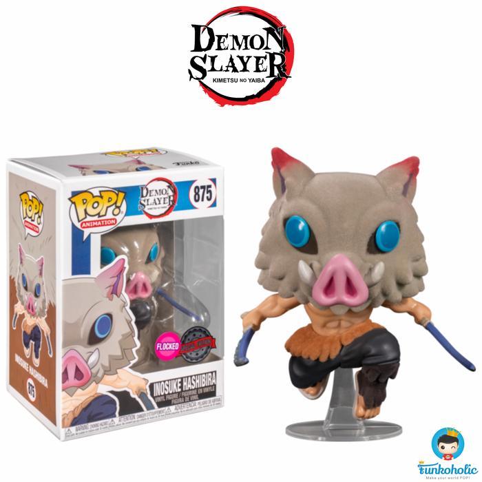 Funko Pop Demon Slayer - Inosuke Hashibira (Flocked) [Exclusive] #875
