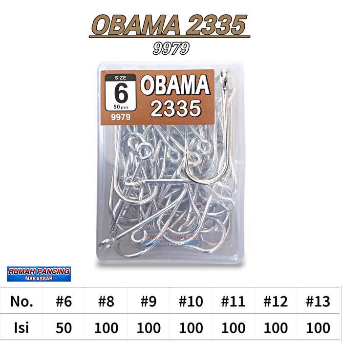 Kail Obama 2335 Kotak Pakai Lubang Isi 100 / Mata Pancing