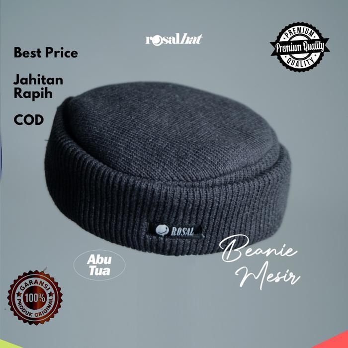Kopiah Peci Songkok Mesir ROSAL Peci Beanie Cap - Peci Kupluk Rajut