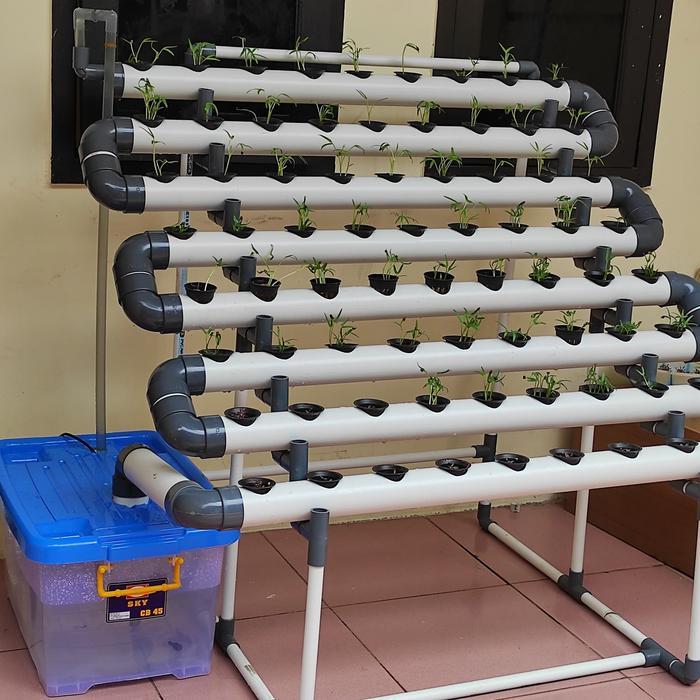 Kit Hidroponik 72 Hole Nft Plus Box