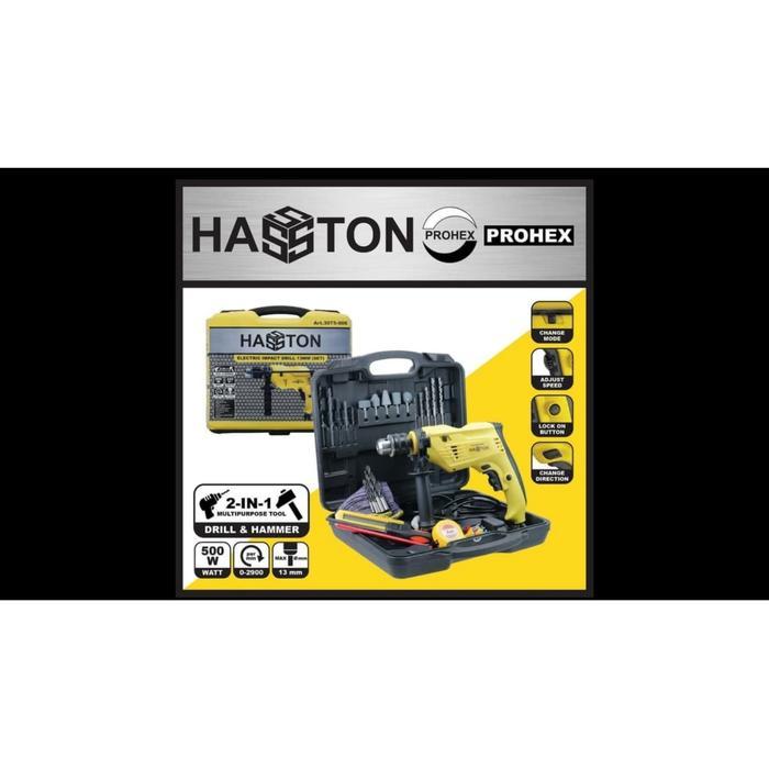 Terbaru Bor Listrik Set + Box Hasston Prohex (3075-006)