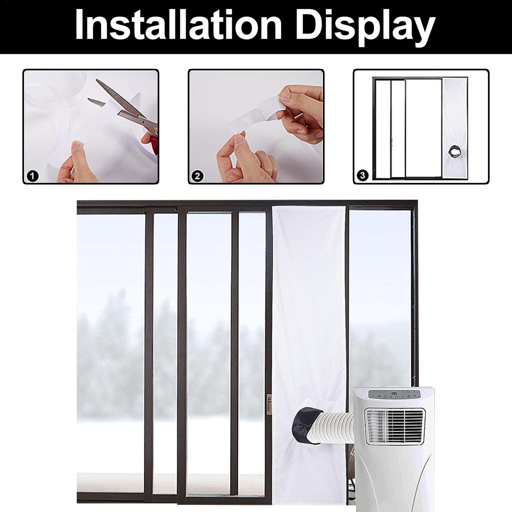 AC Window Vent Kit Window Vent Seal 2/3 meters Mobile Air Conditioning Sealing Cloth AC Unit Window