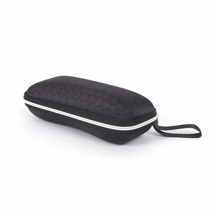 Kotak Kacamata [ Hitam ]. Motif Hardcase Lapis Kain XYZ