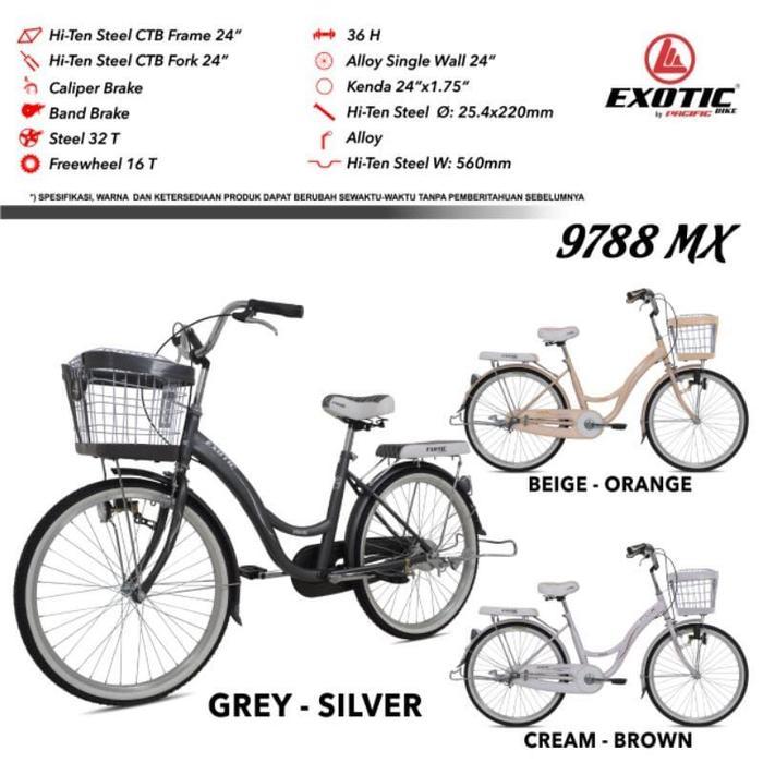 Sepeda Mini CTB Exotic ET 9788 MX 26 Inch Anak Dewasa Keranjang