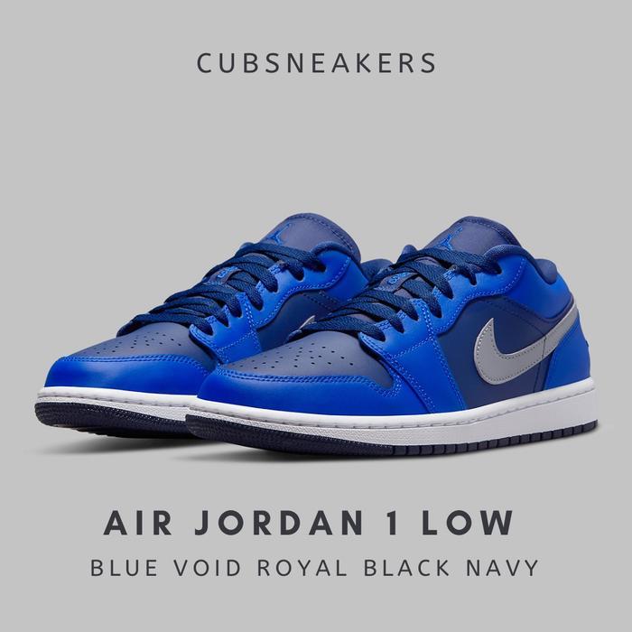 AIR JORDAN 1 LOW BLUE VOID ROYAL BLACK NAVY (WMNS MID HIGH UNIVERSITY TERLARISBEST QUALITYBEST