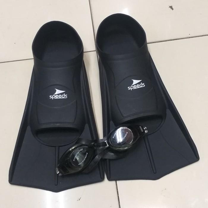 Speedo - Renang Sepatu Renang Sepatu Bahan Full Karet Size 30-42 Dan Kacamata Renang