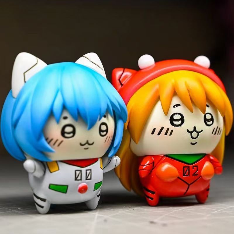 Evangelions Ayanami Rei Asuka Action Figures Cosplay Usagis Hachiwares Anime Model Doll Cartoon